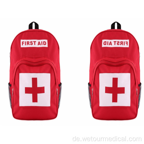 Leere Notfalltasche Erste-Hilfe-Sets Rucksack